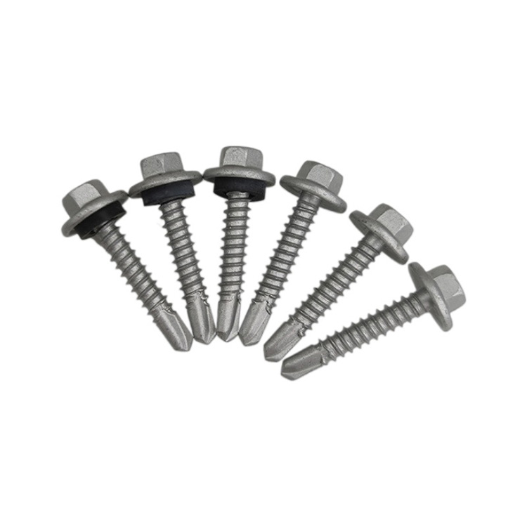 1500H Corrosion-Resistant Coated Hexagon Self-Drilling Tapping Screw With EPDM Washer